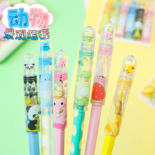 创意卡通动物园景观笔帽铅笔套男女孩可爱小学生铅笔保护套延长器