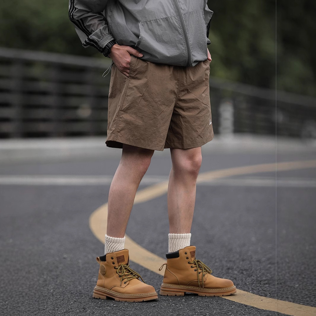 Summer Japanese travel solid color quick dry trousers