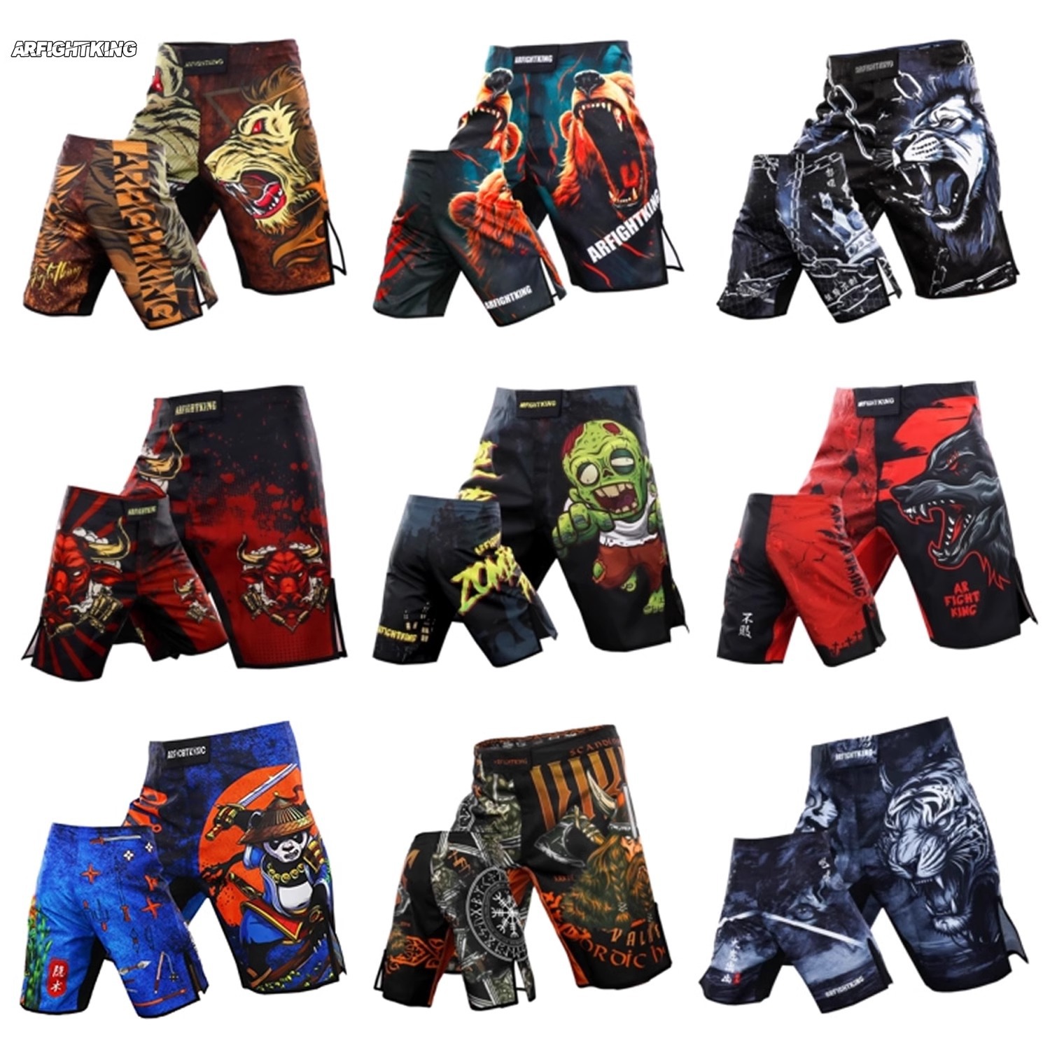 MMA Fighting UFC Wear-resistant Fitness Competition Jiu-jitsu Thai Boxing Fighting Sports Training Professional Shorts Collection