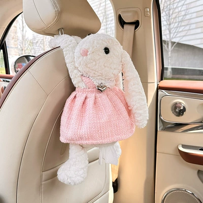 Bag Wholesale, Car tissue box/set - nika-rabbit-tissue-box-pink