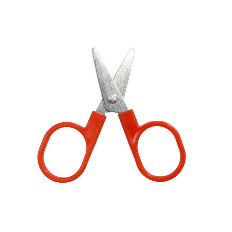 Tijeras pequeñas rojas, kit de costura, tijeras a juego, mini estudiantes, tijeras portátiles, tijeras cortadas en papel hechas a mano para bebés