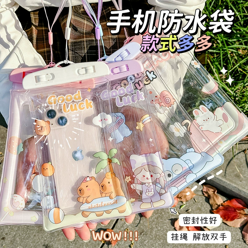 Оптовая продажа, сумка для мобильного телефона с сенсорным экраном, герметичная сумка для плавания, противоударная герметичная сумка, водонепроницаемая сумка с ручкой, чехол для мобильного телефона, сумка для воды