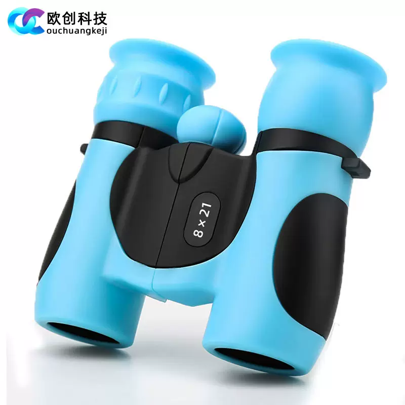 跨境批发儿童双筒望远镜8x21高清高倍不伤眼男孩女生户外开发智力