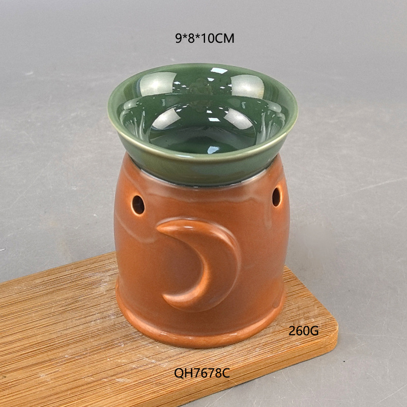 Porcelana blanca transfronteriza horno de incienso de aceite esencial oficina doméstica gran capacidad horno de incienso calentamiento de vela calentador de té horno de aceite esencial