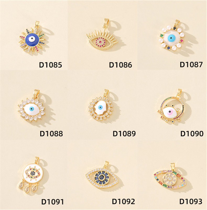 7g Weight Pendant Jewelry Making Type 20*20mm Jewelry Making Size Zircon Inlay Material DIY Jewelry Accessories Classification 1 Piece Quantity Copper Material Devil's Eye Pattern Polished Finish Plating Design Casual, Simple Style Style 1 Piece 20*20mm Copper Zircon Devil's Eye Polished Pendant 1