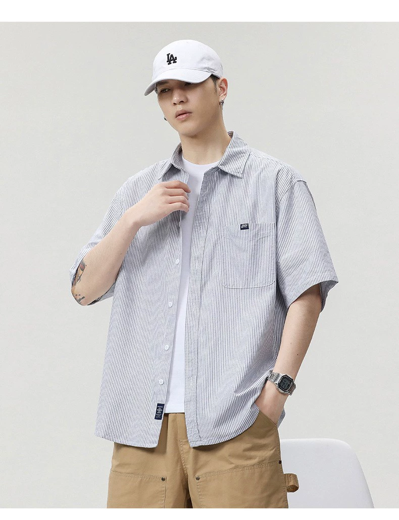 Japanese summer thin universal shirt