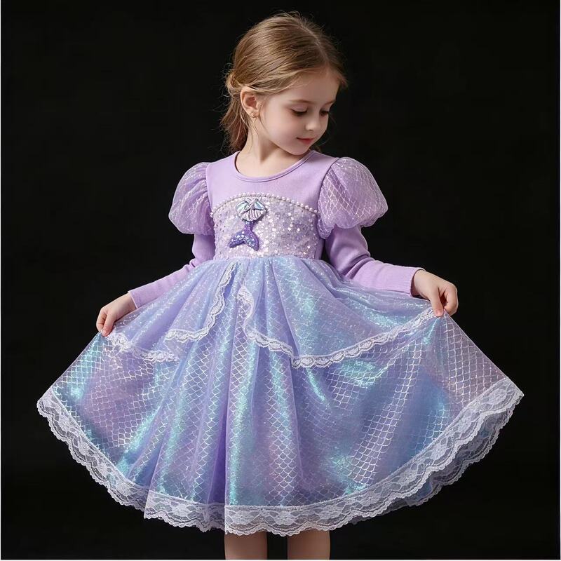 Manufacturer's New Children's Autumn Dress, Girls' Lolita Princess Dress, Mermaid Performance Costume, Birthday Dress Manufacturer's New Children's Autumn Dress, Girls' Lolita Princess Dress, Mermaid Performance Costume, Birthday Dress