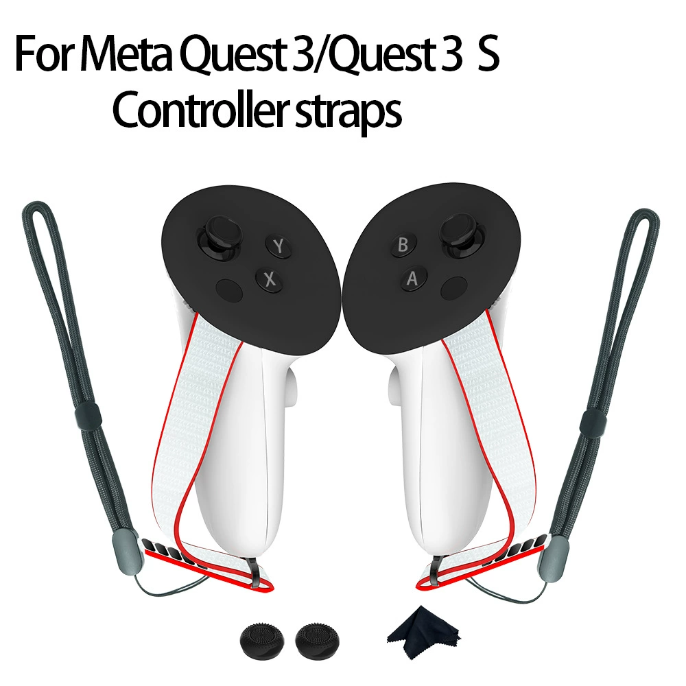 Applicable Meta Quest3/QUEST3S Anti -drop and anti -droppowers protective sleeve refers to tiger strap hand rope VR handle
