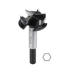 Three-blade woodworking boring tool 35mm woodworking alloy drill bit adjustable hinge hinge hole boring tool hinge boring tool