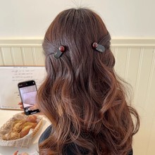 高级感小号发夹女2025新款高端边夹侧边刘海夹前额鸭嘴夹发卡头饰|undefined