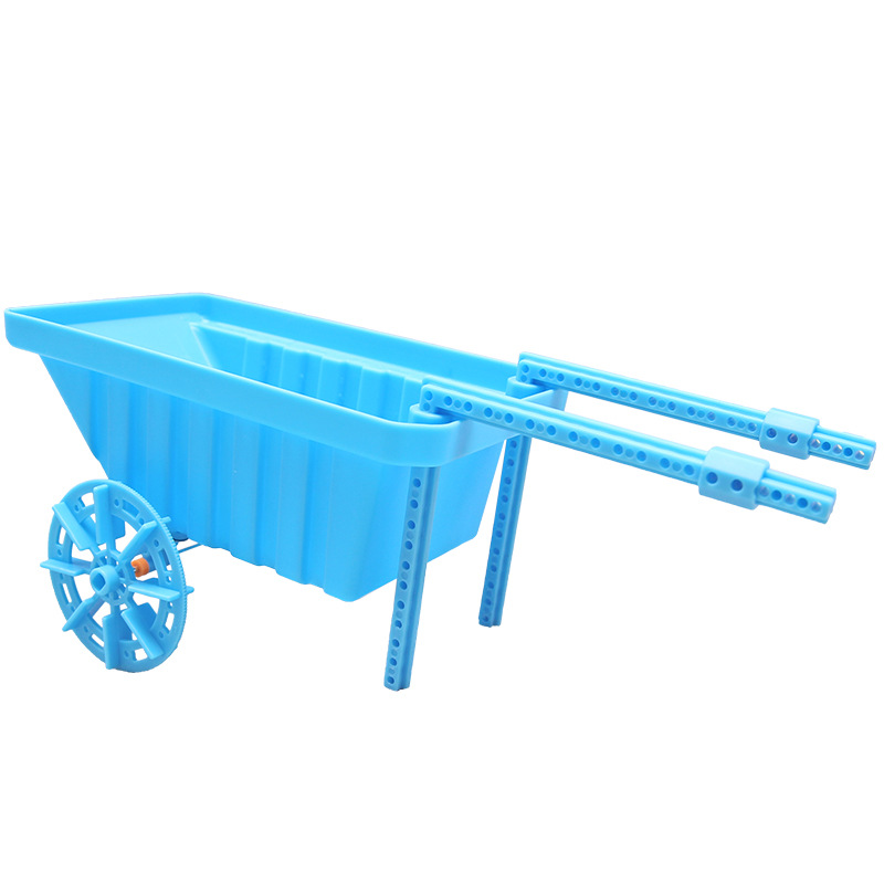 Carrito DIY pequeño hecho a mano carro de transporte modelo de juguete de puzzle paquete de material experimental científico