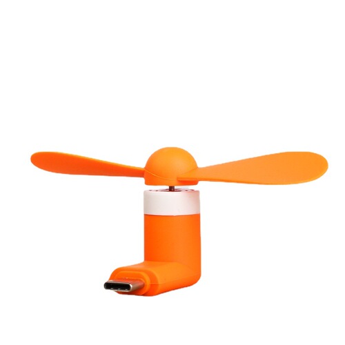 Creative type-c is suitable for LeTV mobile phone mini small fan power bank fan portable small fan wholesale