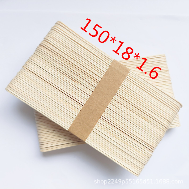 Tongue Depressor 150*18*1.6 Ice Cream Stick DIY Handmade Material Wooden Stick Popsicle Wooden Stick Ice Cream Stick