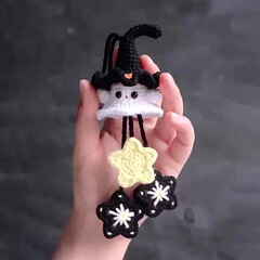 跨境新款 Witchy Ghost Crochet Kit 万圣节巫婆挂件包包挂饰