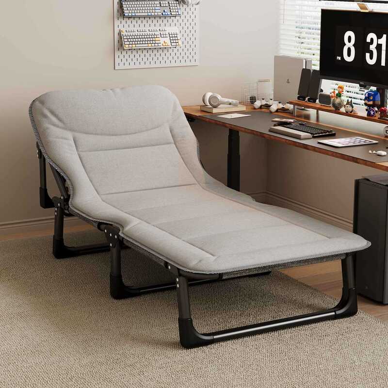 Folding Bed Single Office Lunch Break Artifact Army Bed Home Adult Small Bed Simple and Convenient Multifunctional Recliner Folding Bed Single Office Lunch Break Artifact Army Bed Home Adult Small Bed Simple and Convenient Multifunctional Recliner