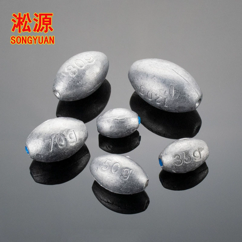 Рыболовные принадлежности Tongxin пластиковый сердечник оливковый свинцовый кулон рыболовные Весы свинцовый укус свинца пресноводная Морская рыбалка не повреждает кулон для лески