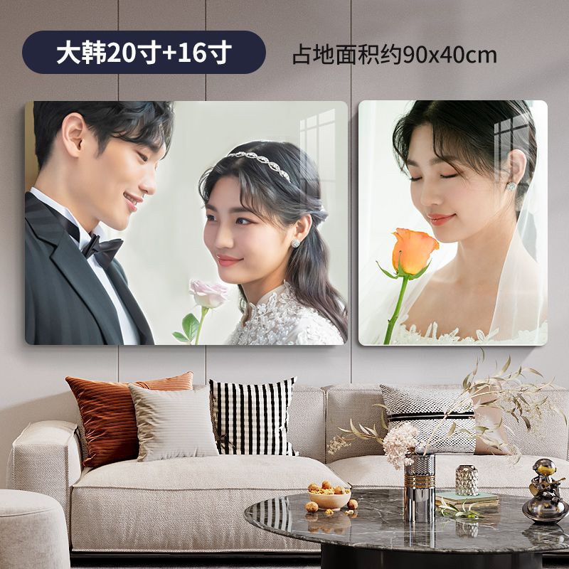 Photo Wall Combination Photo Frame Hanging on the Wall Wedding Photo Printing Photo Printing Plus Frame Enlargement Wedding Photo Decoration Bedroom Photo Wall Combination Photo Frame Hanging on the Wall Wedding Photo Printing Photo Printing Plus Frame Enlargement Wedding Photo Decoration Bedroom