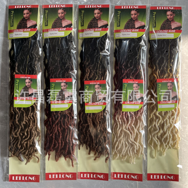 Negro caliente gitanos locs 18inch100g 24 pelucas gitanas fibra química ganchillo fabricantes al por mayor