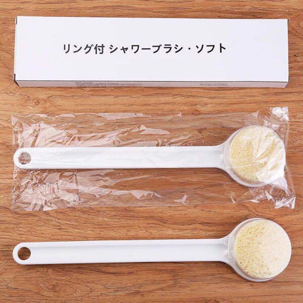 Factory direct selling Japanese non -print long hand bath brush bath…