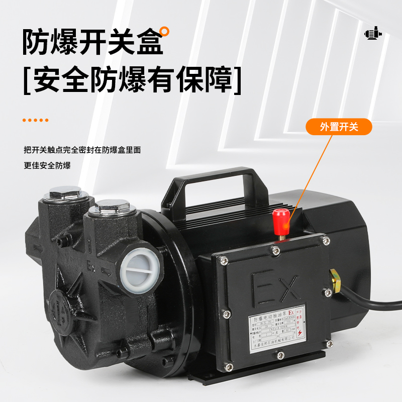 卡维特汽油防爆抽油泵12V24V220V车载加油机导油泵大流量自吸甲醇