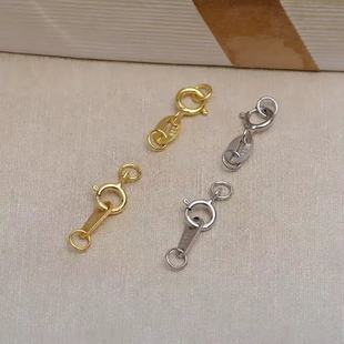 Yinxuan S925 Sterling Silver Bracelet Buckle Necklace Buckle Spring Buckle Silver Buckle Repair Buckle Bead Material DIY Accessories 5 mm