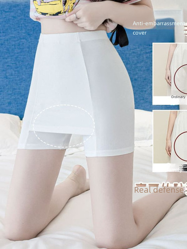 Safety Underwear for Women, Anti-Half-Off, Non-Rolling, Summer Thin Style, Wearable Outside, Plus Size Loose, Anti-Embarrassment, Home Women's Pants, Fashion