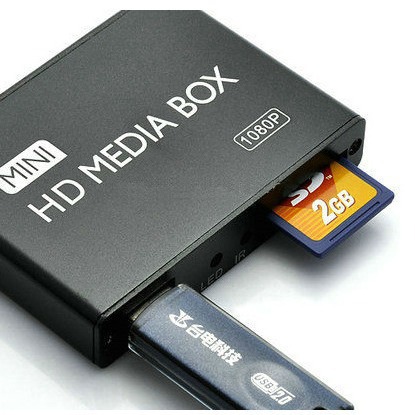 迷你1080P全高清播放器Full HD 1080P Media Player AV HDMI USB