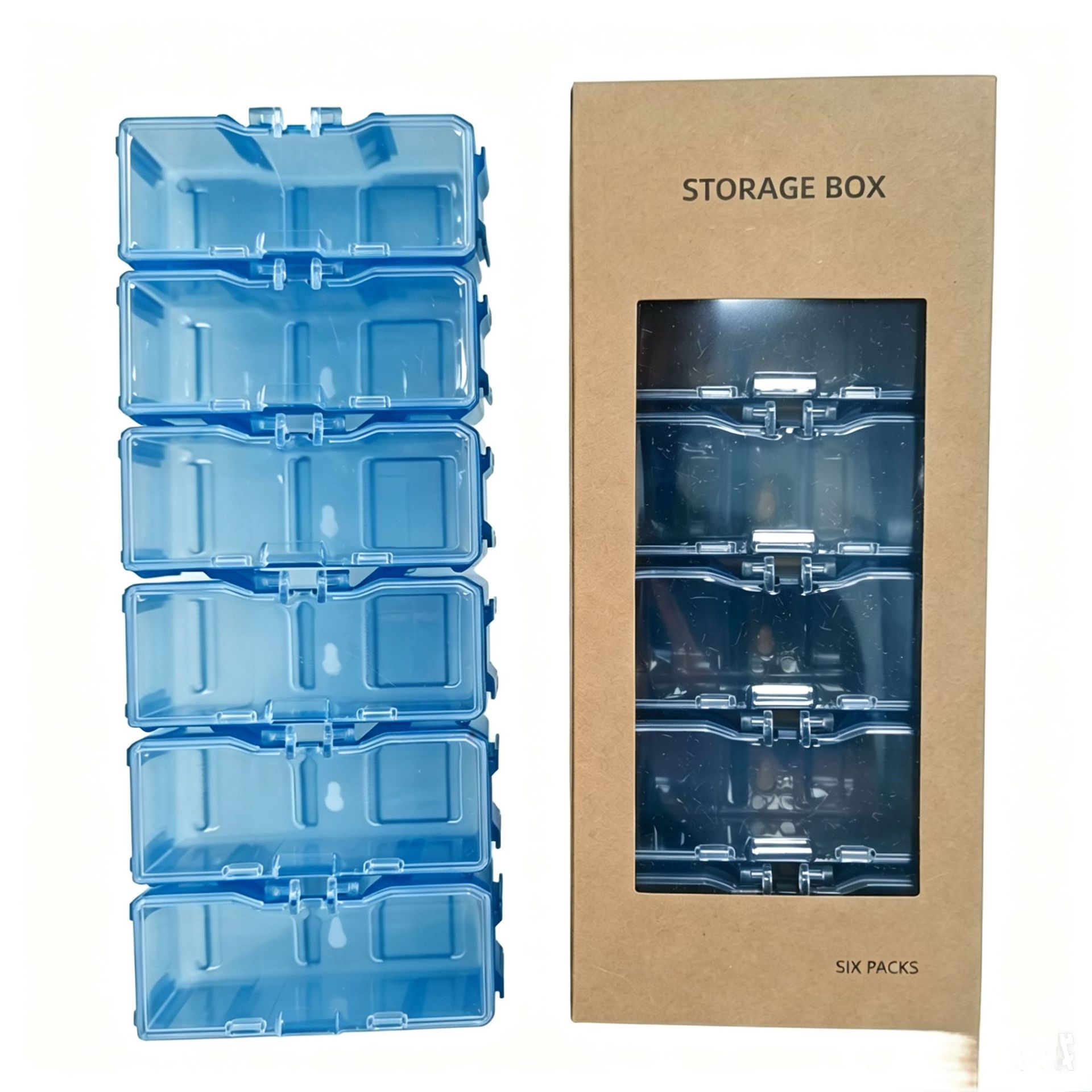 Small blue storage box