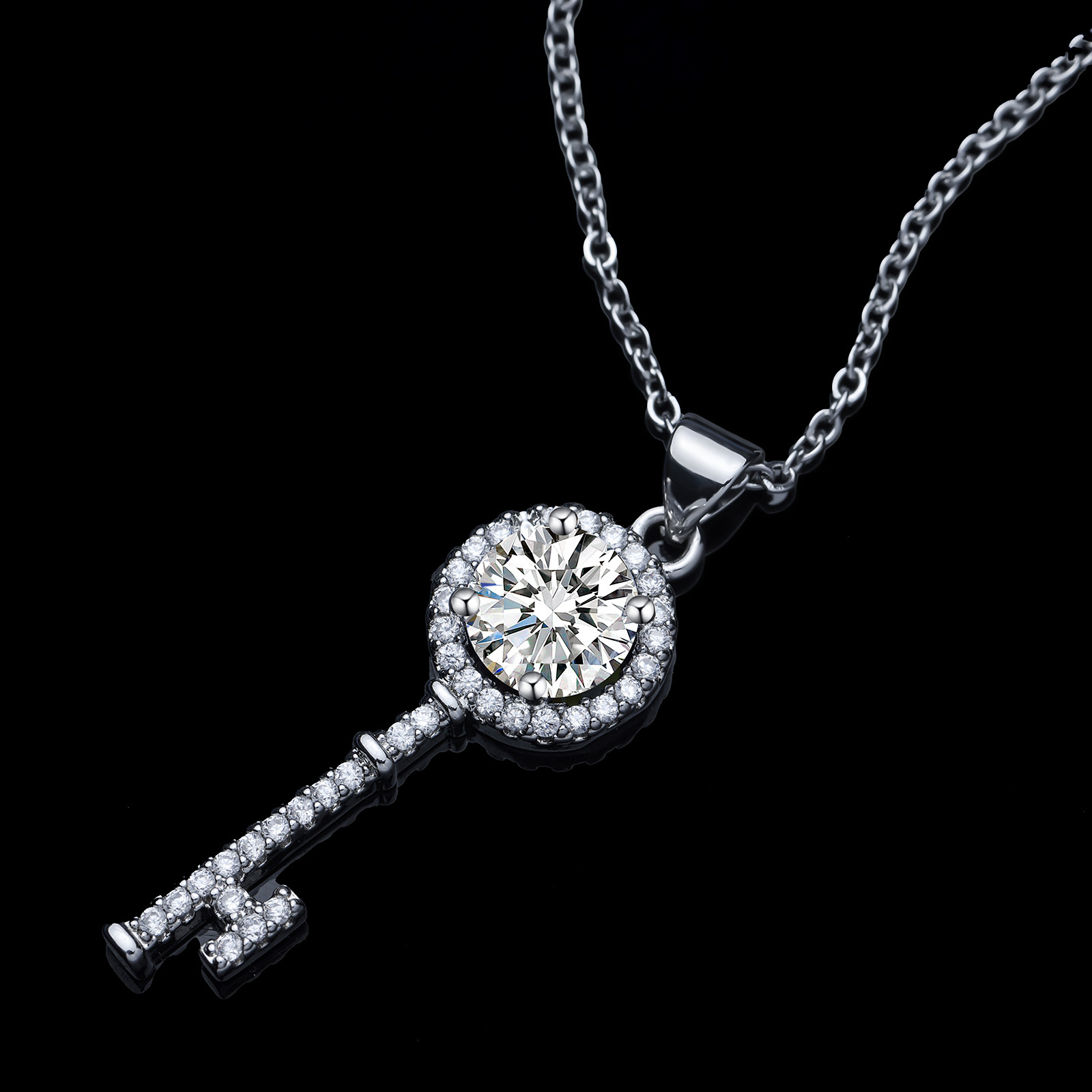 Mosang Light Luxury Temperament Splendido set di collana di diamanti di alta qualità con pietra di zircone alla moda_voghion.com