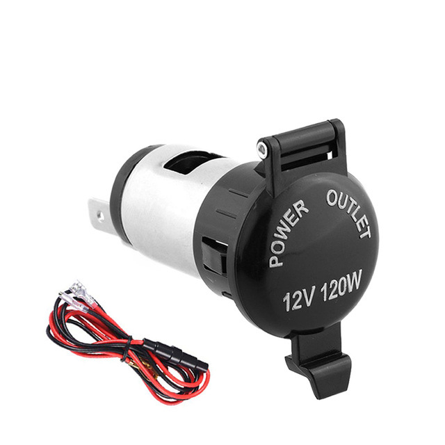 Factory direct car cigarette lighter mother seat car power socket 12-24V metal cigarette lighter mother seat power