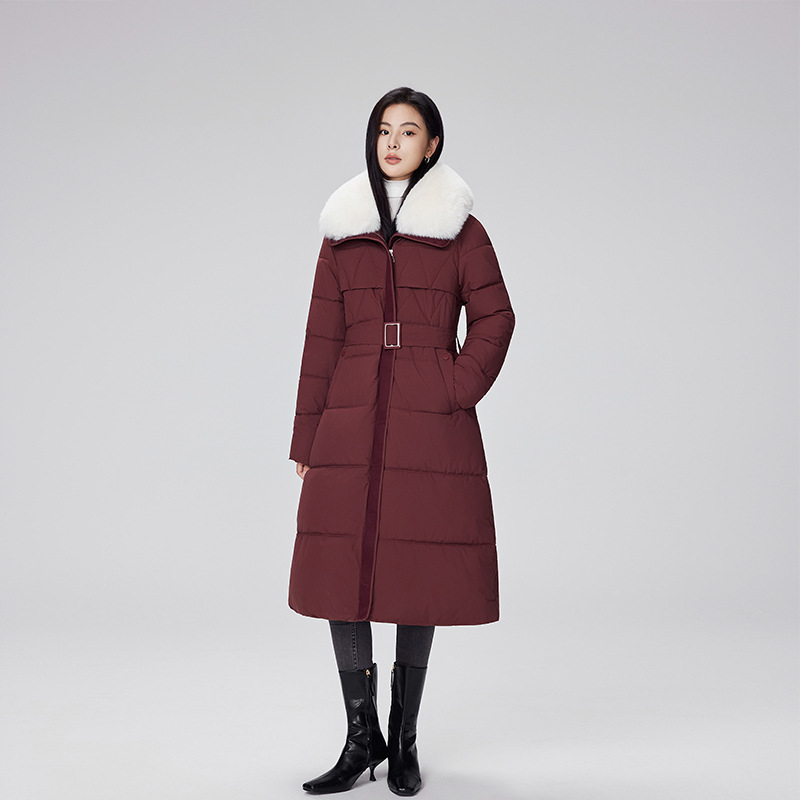 Europa estación de plumón mujer suelta 2025 otoño invierno ropa media y larga rodilla cintura chaqueta de algodón fría gruesa chaqueta image 1