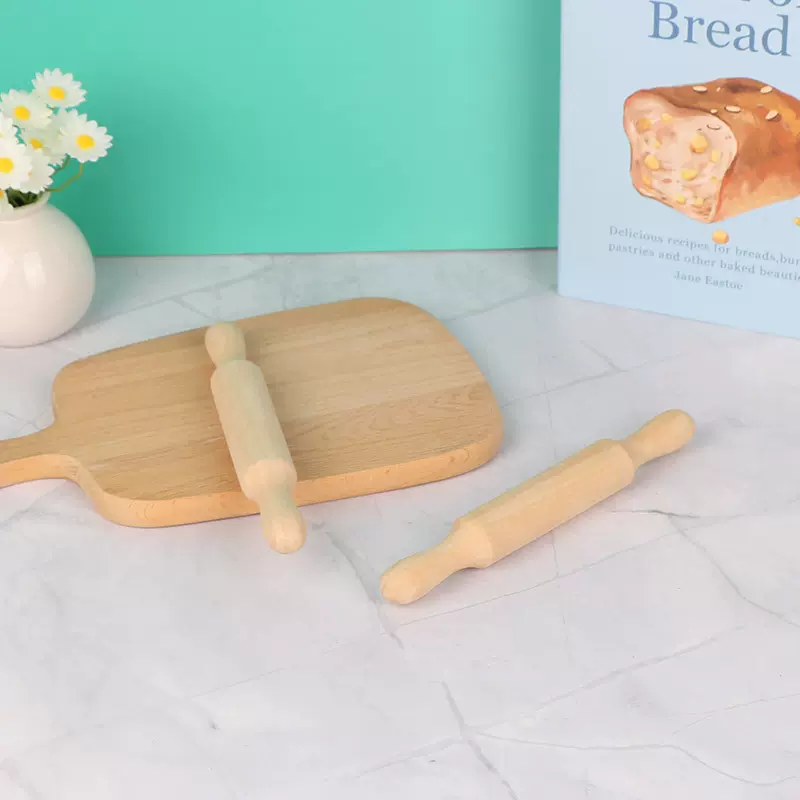 实木擀面杖滚轴花纹家用榉木面粉棍家用烘培工具螺旋纹压面棒批发