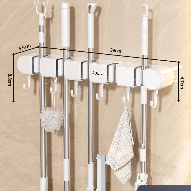클립 5개와 후크 6개 - 아이보리 화이트 [핫 셀렉션]