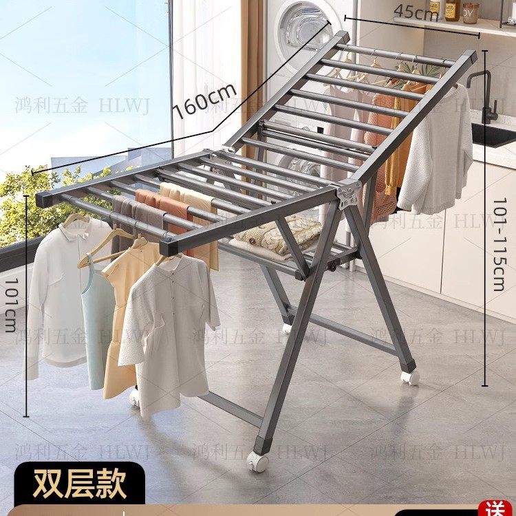 두껍고 두꺼운 강관 - 1.6m 이중층 회색 [직각 스타일]