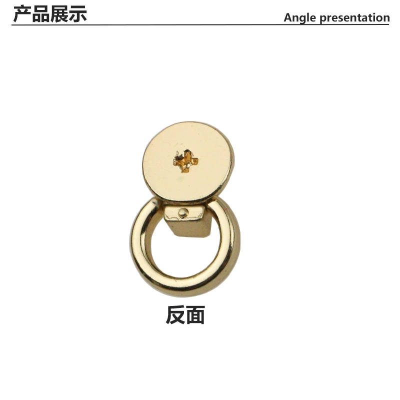 Bag, small screw hand holding screw bag, hanging chain buckle rivet handbag Hardware accessories side hand -pull