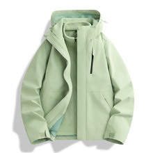 户外防风防水冲锋衣男女同款秋冬款新款三合一可拆卸登山服外套