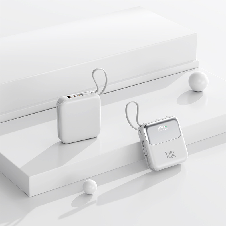 3C Sertifikalı Süper Hızlı Şarj Powerbank 20000mAh Kablolu Kompakt Taşınabilir Mobil Güç Kaynağı