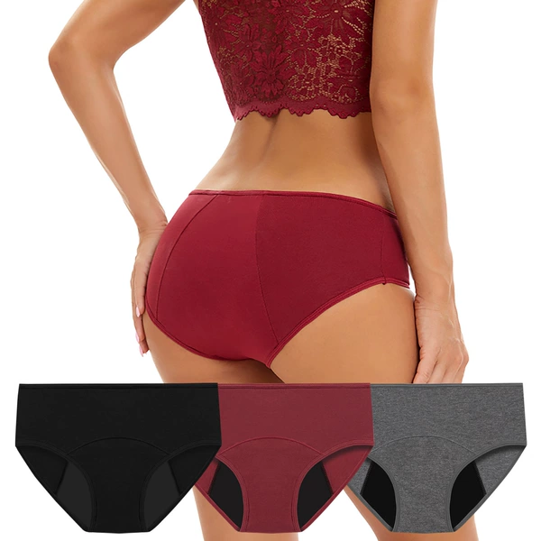 【3 pieces】 Black+wine red+gray