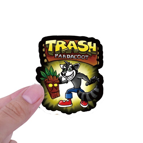 60 New Game Walrus Cartoon Doodle Sticker for Car Luggage Water Cup Waterproof Sticker Wholesale