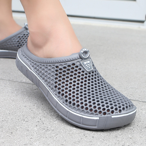 Cross-border women's holey shoes, slippers, garden shoes, solid color item number 607, comfortable, versatile, casual, breathable