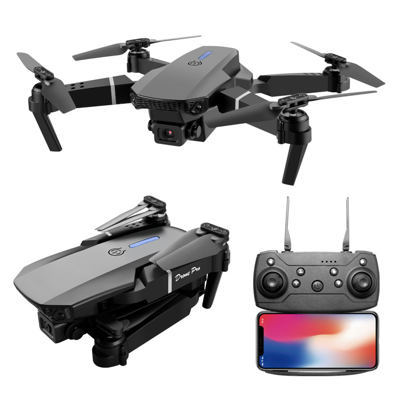 Factory direct e88 UAV cross-border dedicated to folding aerial photography dual camera quadcopter remote control aircraft