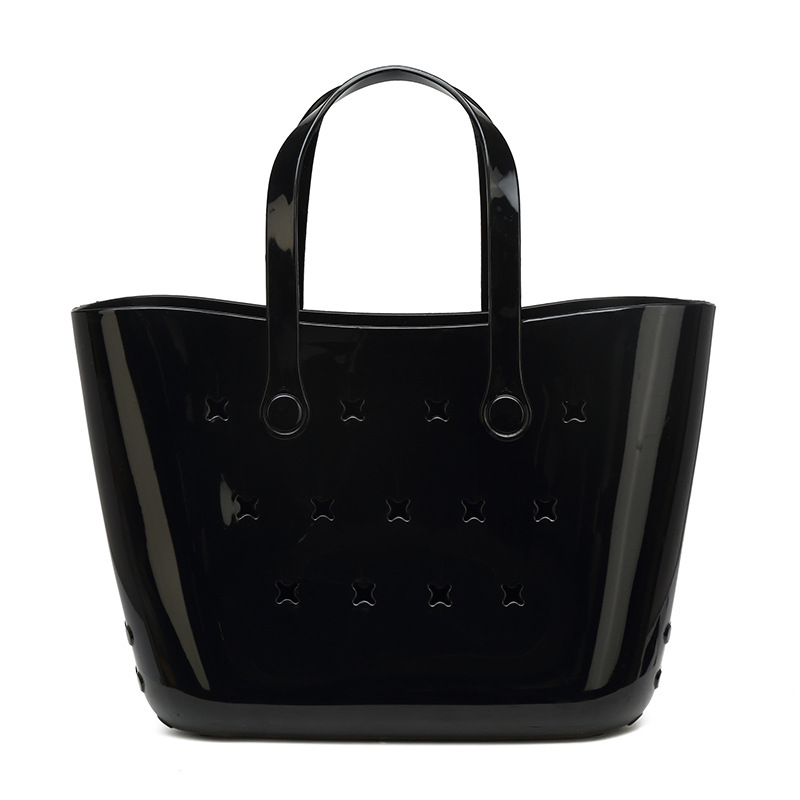 Bohao nueva bolsa de jalea de PVC para mujeres bolsa de mano de alta calidad de gran capacidad canasta de verduras diy bolsa de baño bolsa de playa