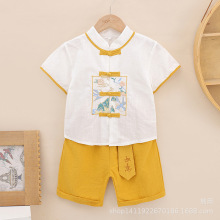 男童唐装套装汉服夏季薄款儿童中国风两件套宝宝夏装古装小童装潮