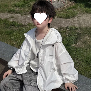 Boys' Sun Protection Clothing Summer 2025 New Children's Summer Sun Protection Clothing Trendy Boys' Lightweight Jacket Breathable
