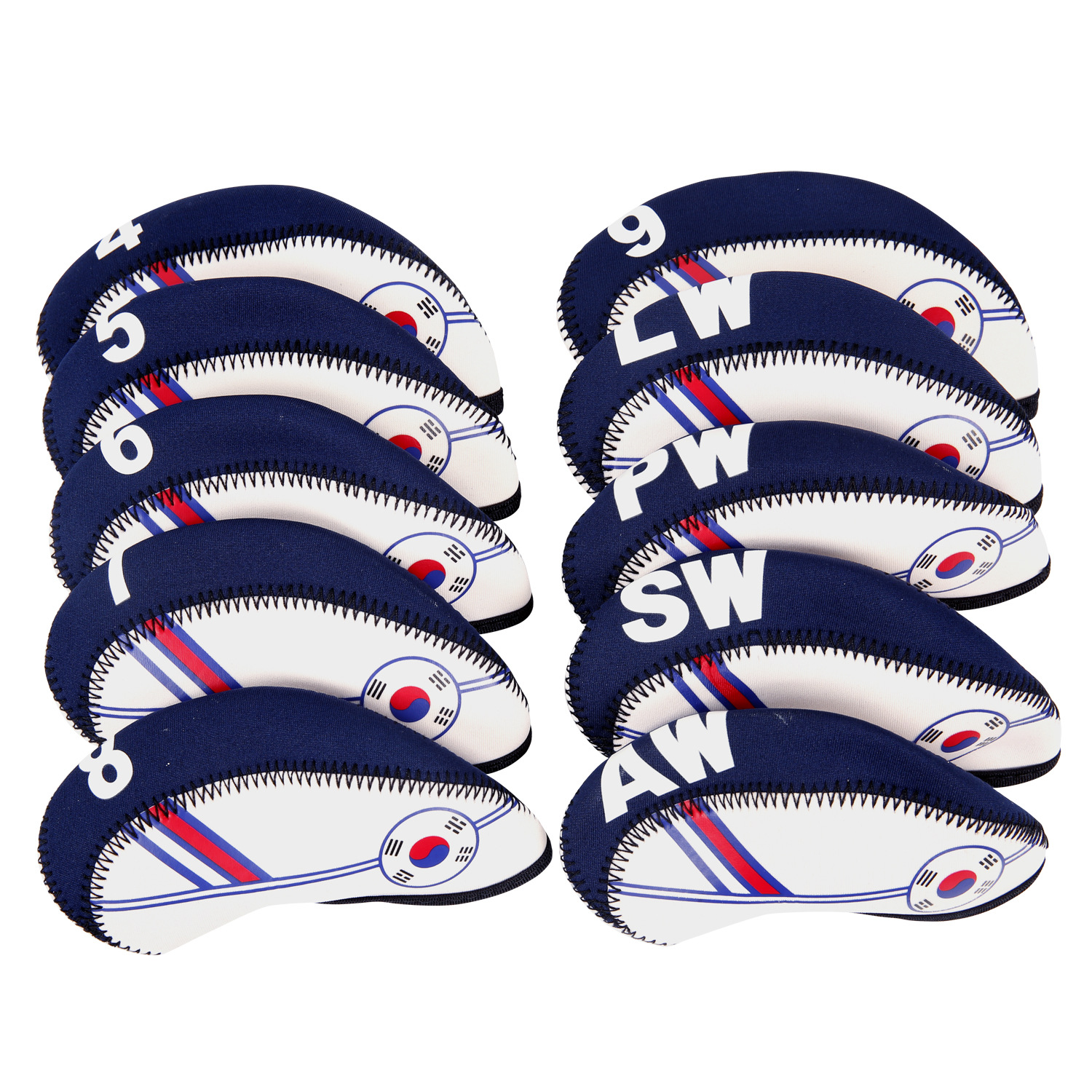 Fuente de Suministro de autoabastecimiento de fábrica, dibujo y consulta de muestra patrón de tapa de varilla de hierro cubierta de material de buceo Logotipo de varilla de golf