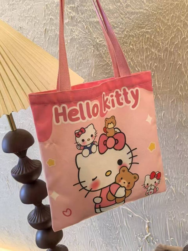 サンリオ日系かわいい漫画キャンバスハンドバッグ化粧バッグ女の子ショルダーバッグ学生|undefined