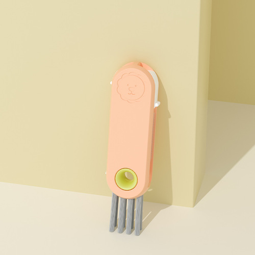 Multifunctional cup lid brush cleaner cup brush artifact thermos cup cartoon three-in-one gap cleaning brush bottle brush