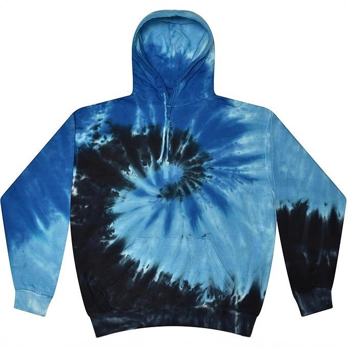 Cross-Border Spiral Print Hooded Sweatshirt American Street Style Loose Casual Pullover Hooded Sweatshirt Unisex