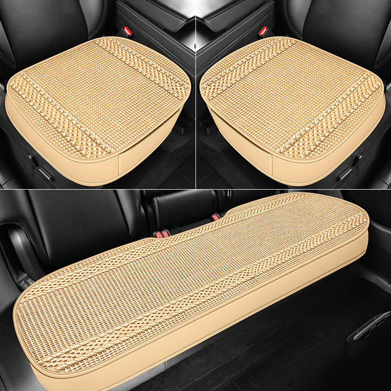 Seat cushion, seat cover — Universal Seat Cushion Non-Slip - beige-full-coverage-3-piece-set