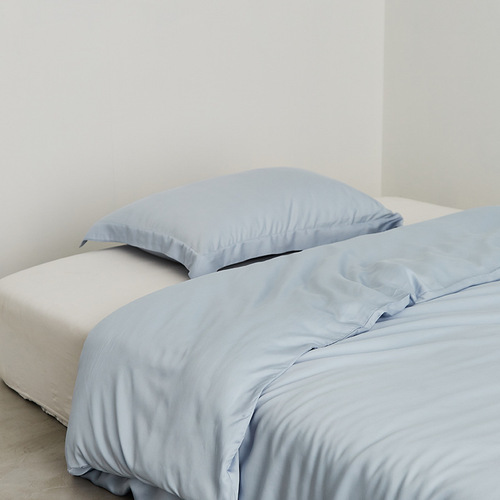 60S Lyocell Tencel Solid Color Quilt Cover Single Product Summer Cool Feeling Quilt Cover Single Bed Sheet Ice Silk Refreshing Skin Friendly Soft